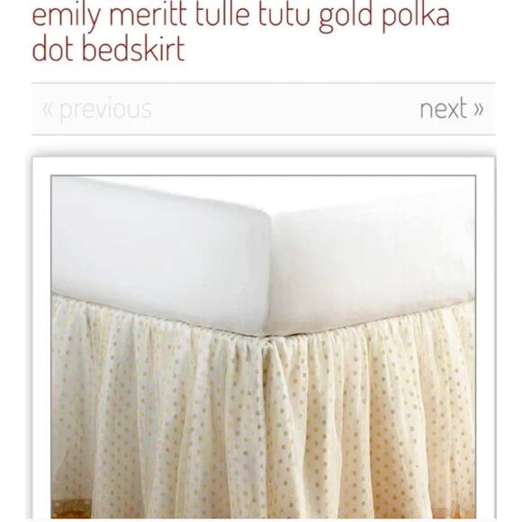 NEW Pottery Barn Teen Extra Long Twin Tulle Tutu bedskirt Emily & Meritt - Picture 7 of 7